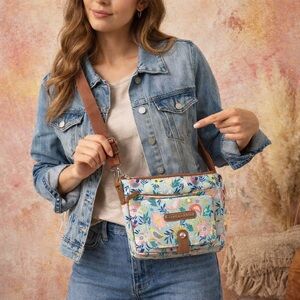 Lily Bloom Floral Crossbody Bag Eco Friendly Vegan